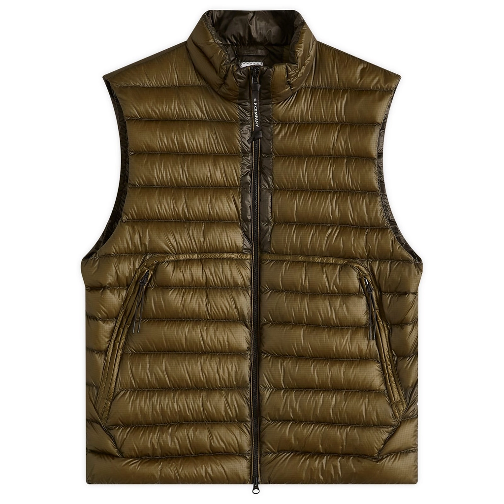 CP Company Men's D.D. Shell Lens Down Vest Ivy Green